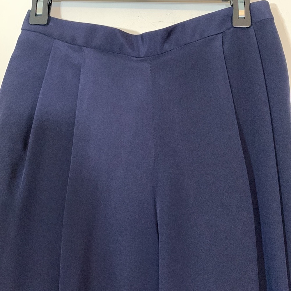 Carlisle Sport 100% Silk High Waisted Wide Leg Pants, 8 - Picture 2 of 7